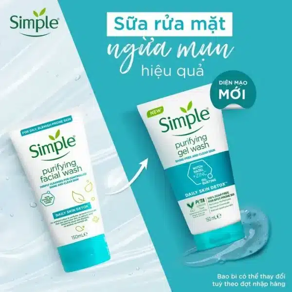 ژل شستشو صورت سیمپل مدل Purifying Gel - Image 3